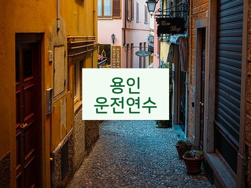 용인운전연수 후기