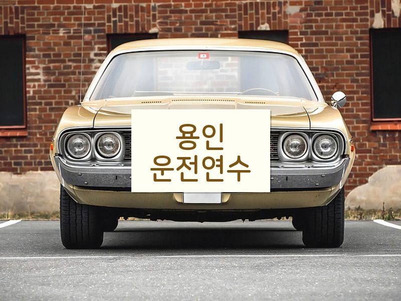 용인운전연수 후기