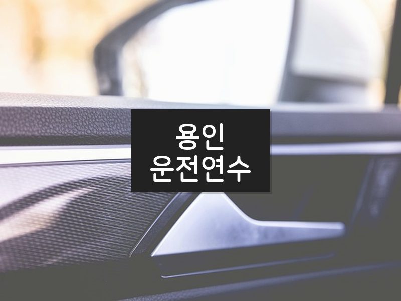 용인운전연수 후기