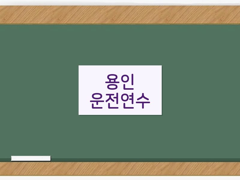 용인운전연수 후기