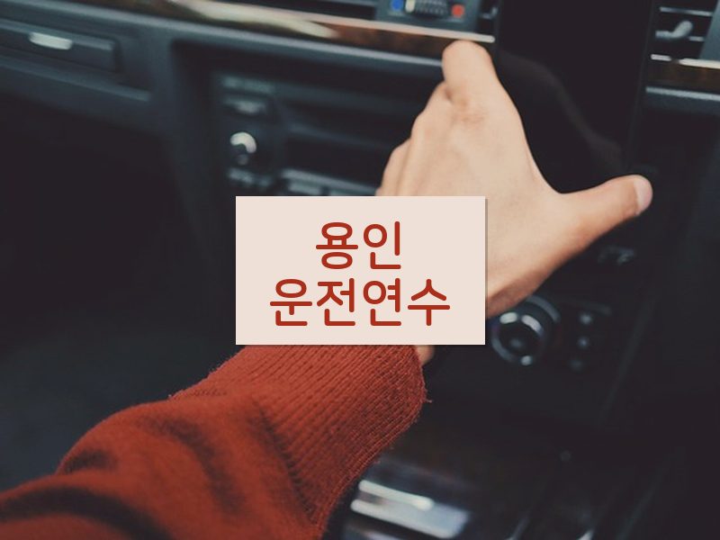 용인운전연수 후기