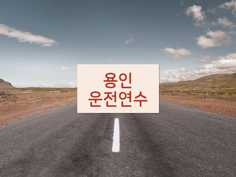 용인운전연수 후기