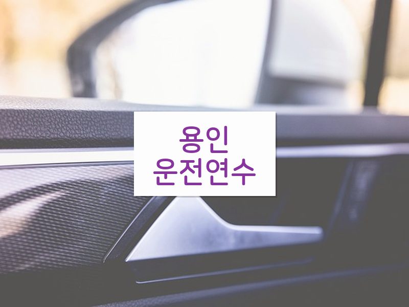 용인운전연수 후기