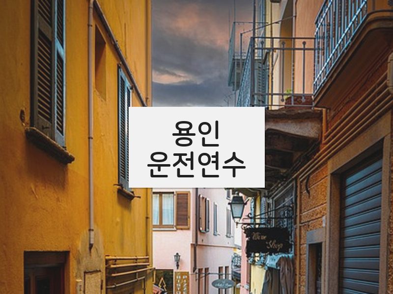 용인운전연수 후기