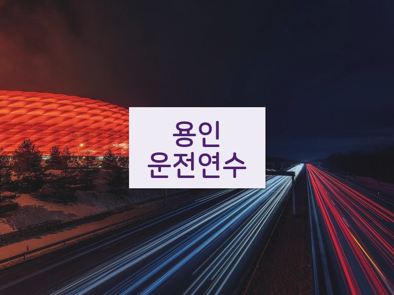 용인운전연수 후기