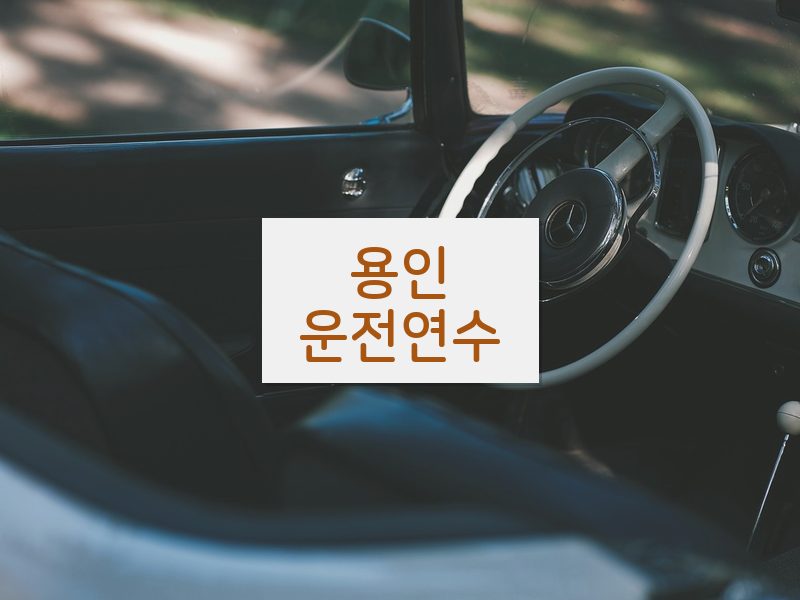 용인운전연수 후기