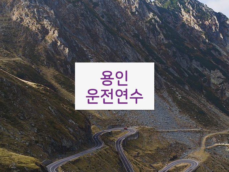 용인운전연수 후기
