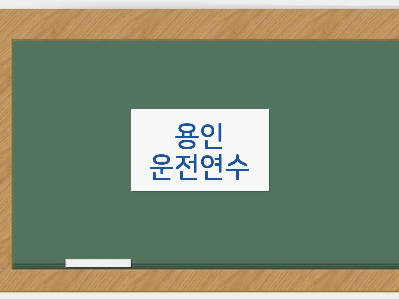 용인운전연수 후기