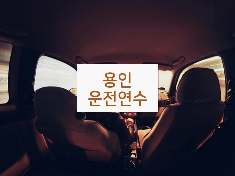 용인운전연수 후기