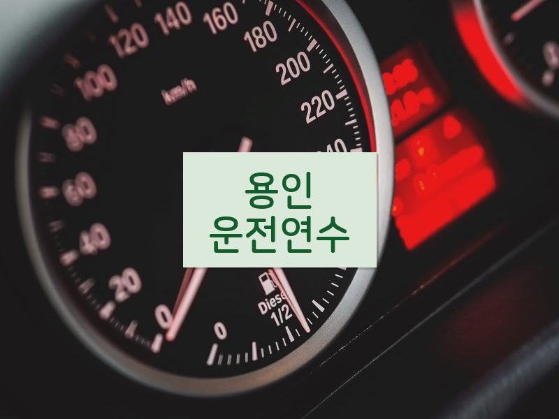 용인운전연수 후기