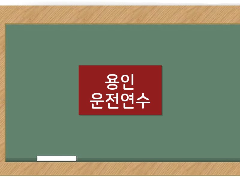 용인운전연수 후기