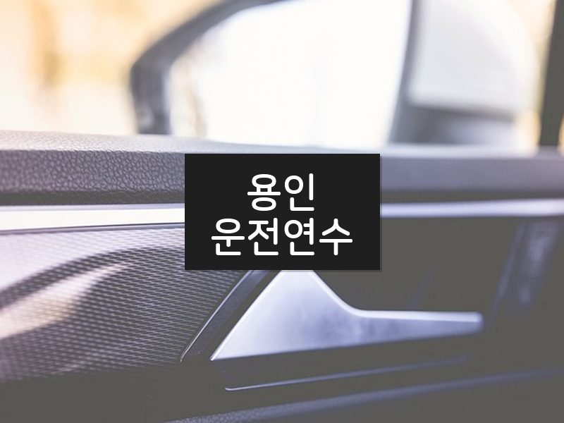 용인운전연수 후기