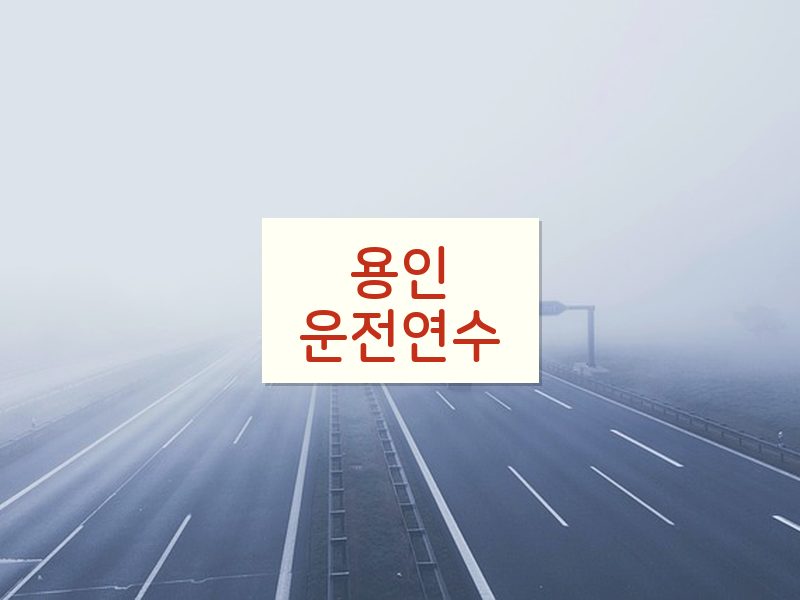 용인운전연수 후기