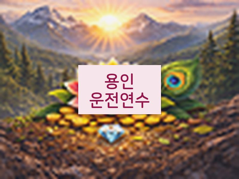 용인운전연수 후기