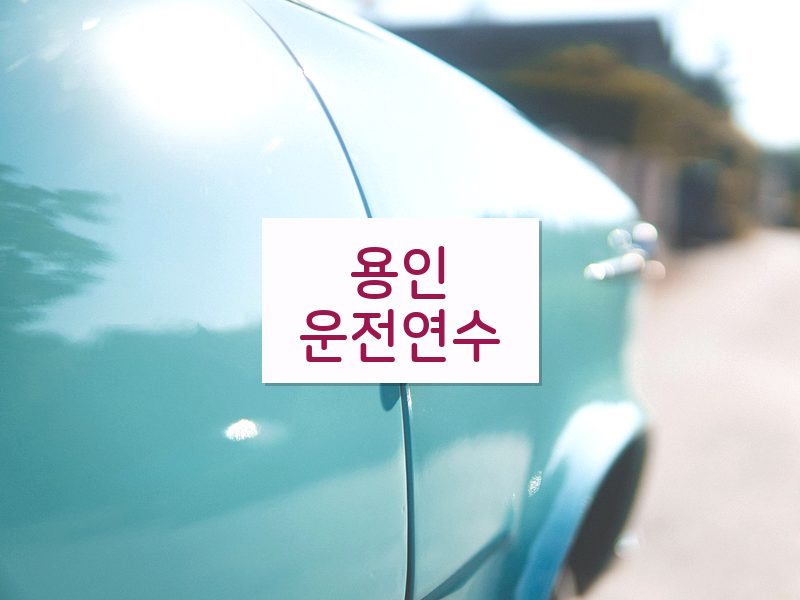 용인운전연수 후기