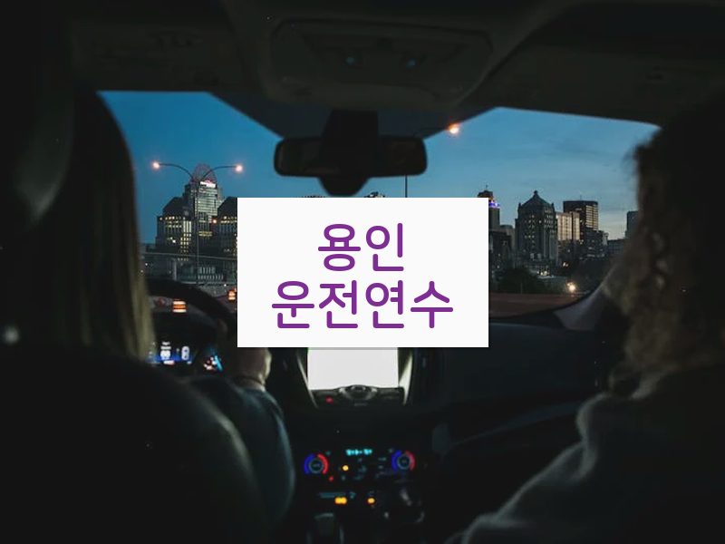 용인운전연수 후기