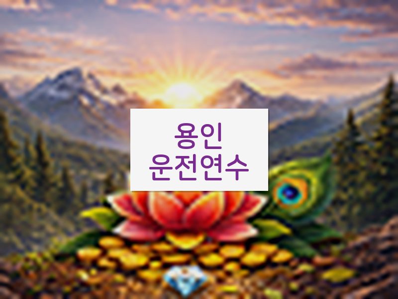 용인운전연수 후기