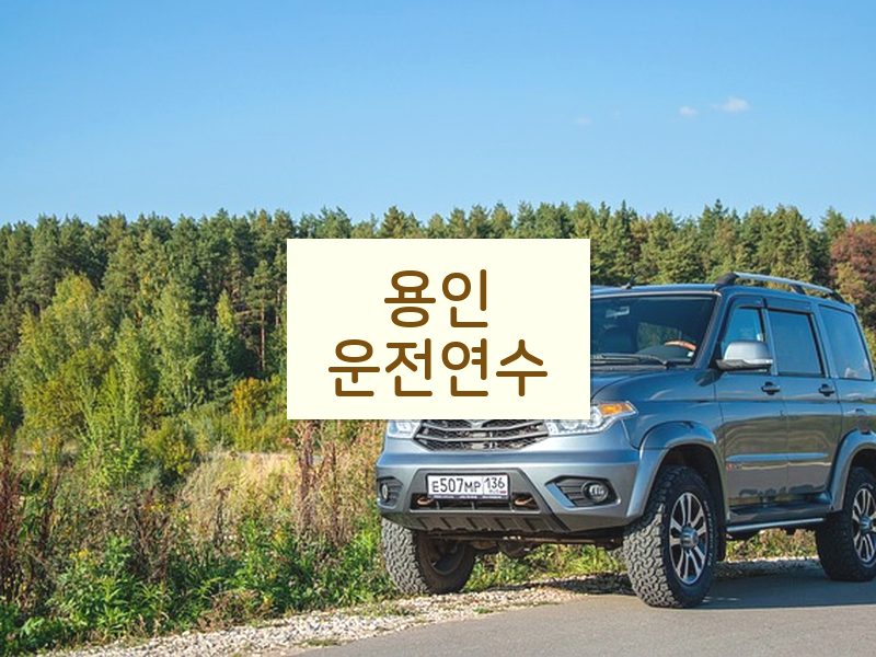 용인운전연수 후기