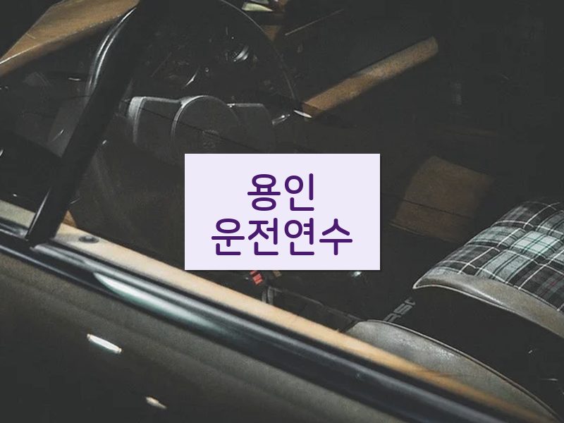 용인운전연수 후기
