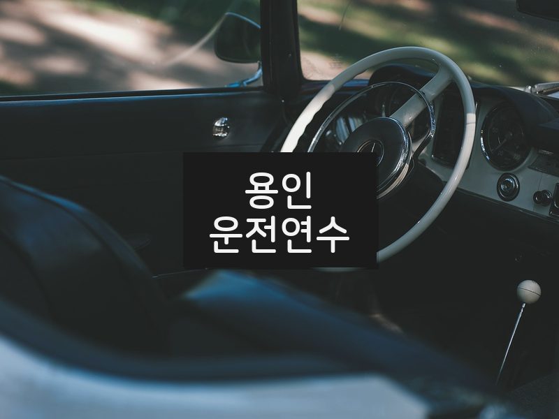 용인운전연수 후기