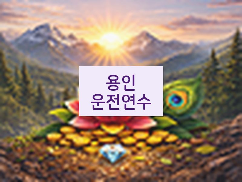 용인운전연수 후기