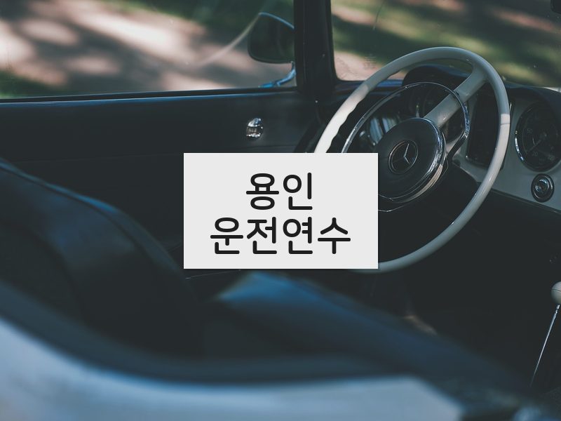 용인운전연수 후기