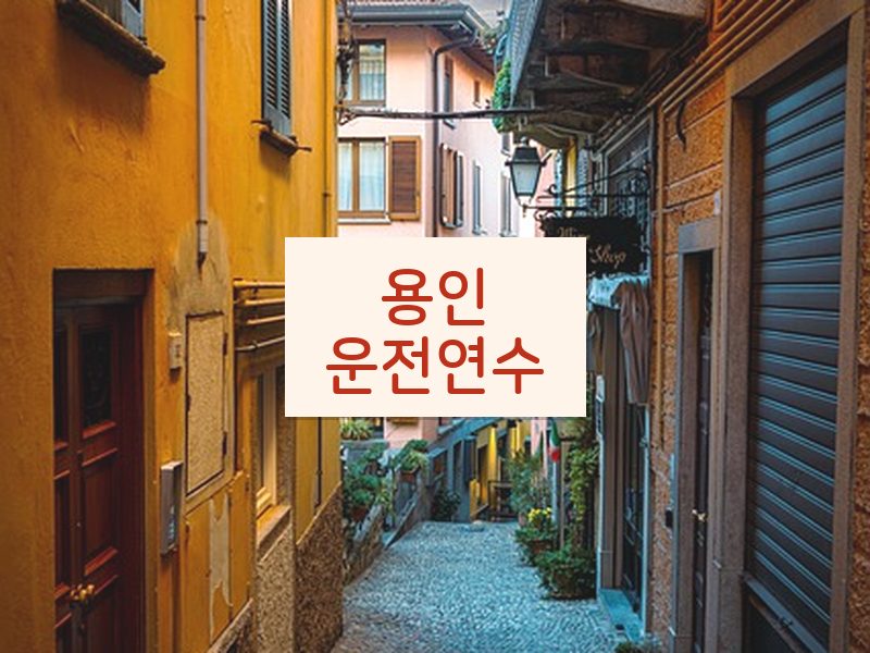 용인운전연수 후기