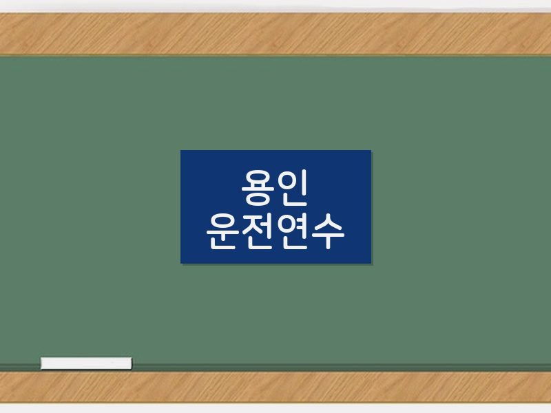 용인운전연수 후기