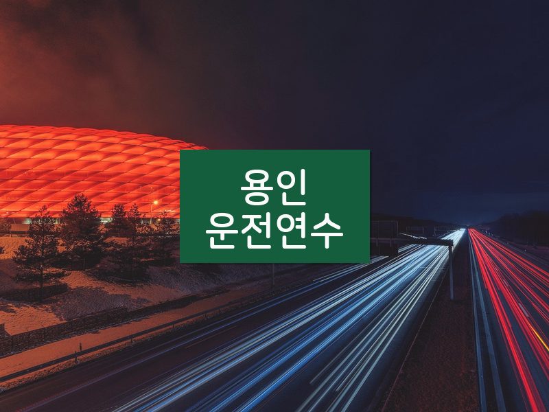 용인운전연수 후기