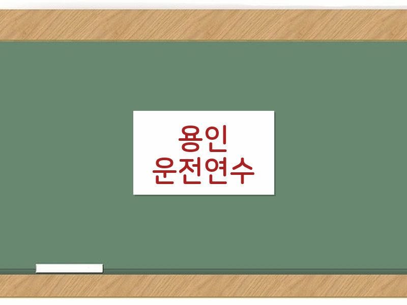 용인운전연수 후기