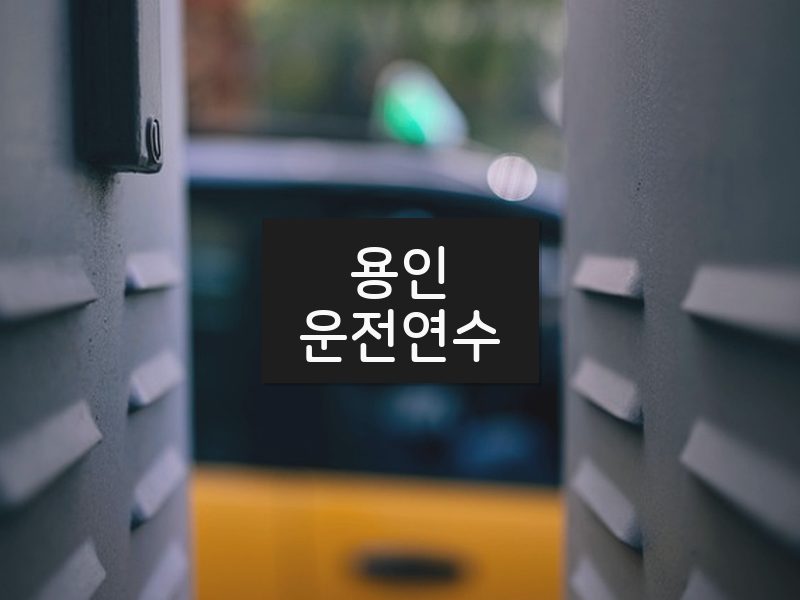 용인운전연수 후기