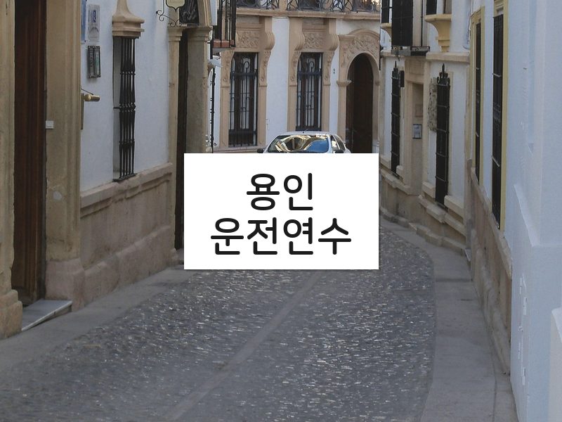 용인운전연수 후기