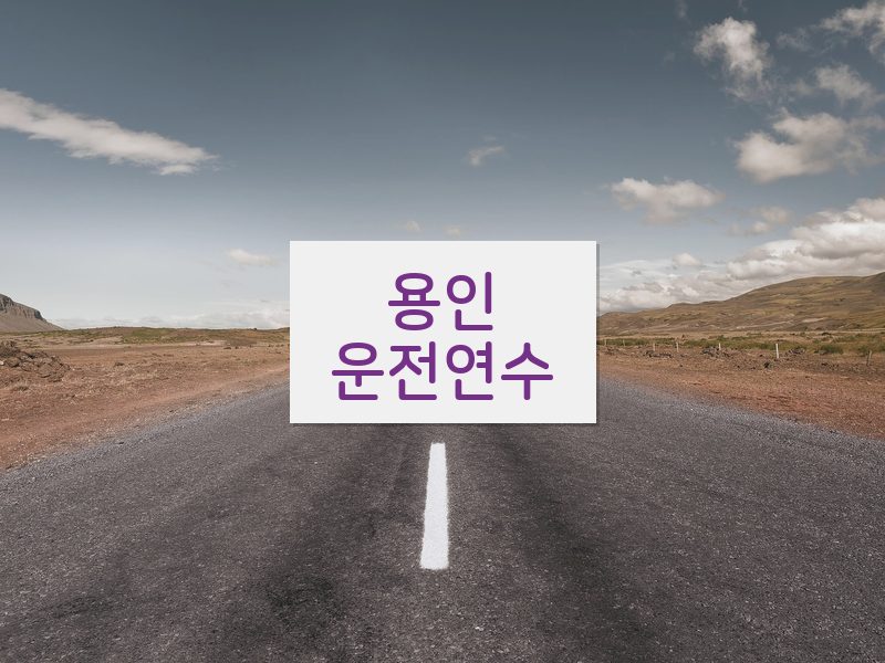 용인운전연수 후기