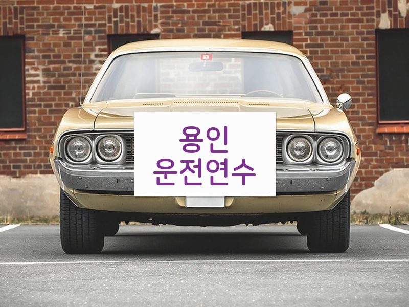 용인운전연수 후기