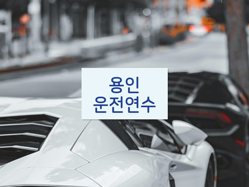 용인운전연수 후기