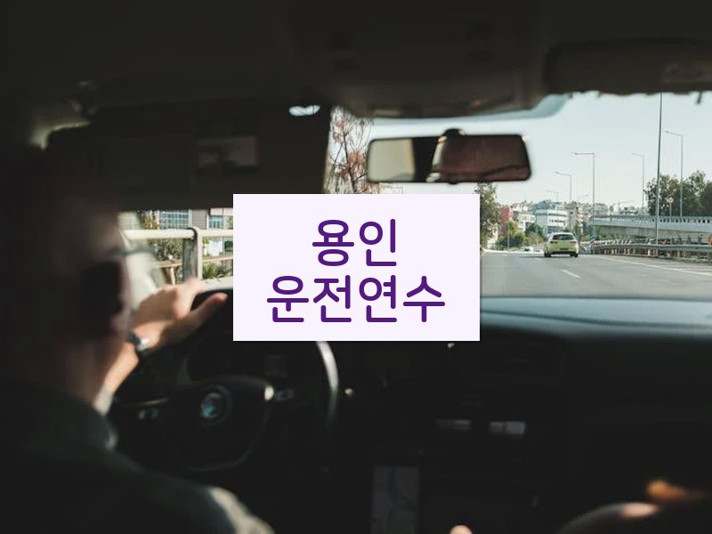 용인운전연수 후기