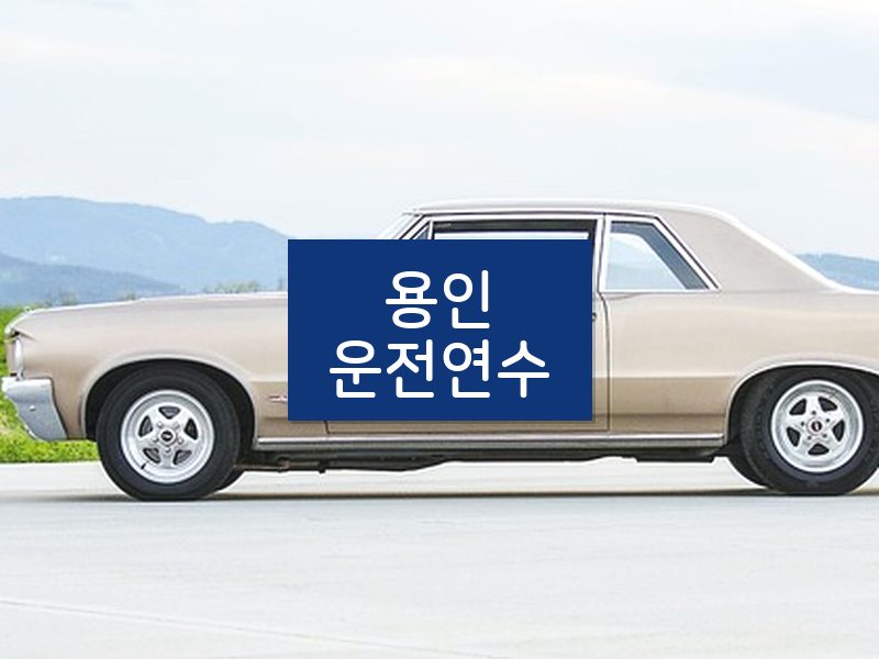 용인운전연수 후기