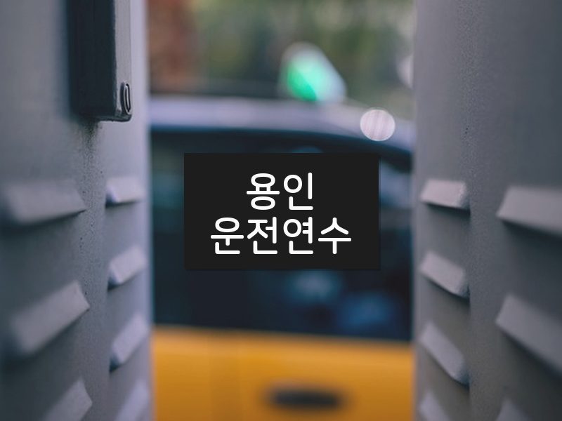 용인운전연수 후기