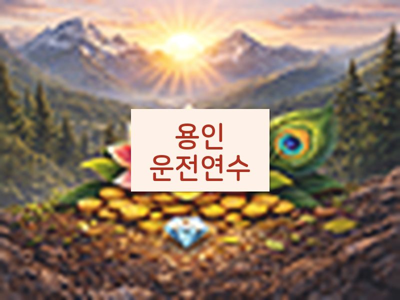 용인운전연수 후기