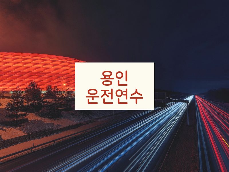 용인운전연수 후기