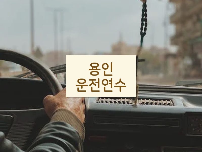 용인운전연수 후기