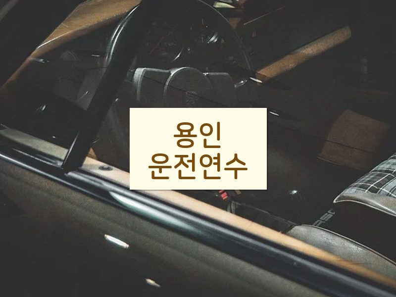 용인운전연수 후기