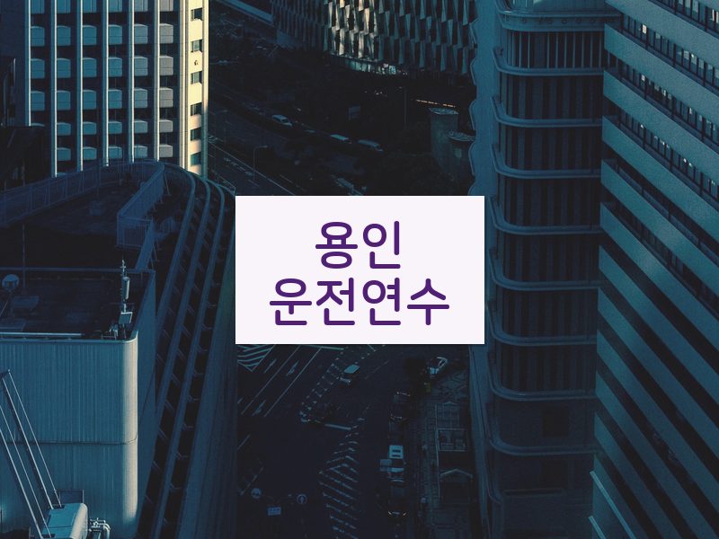 용인운전연수 후기