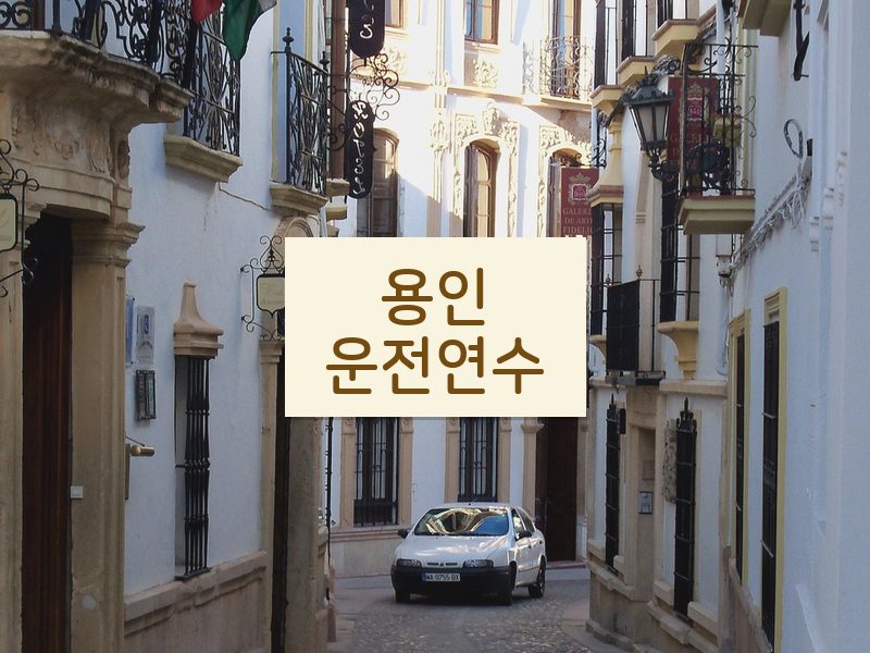 용인운전연수 후기