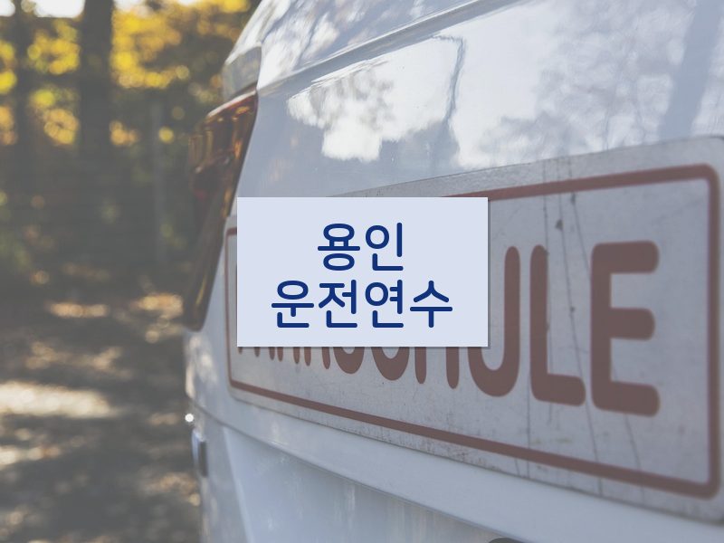 용인운전연수 후기