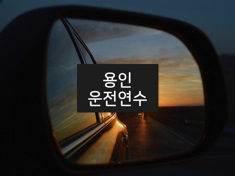 용인운전연수 후기