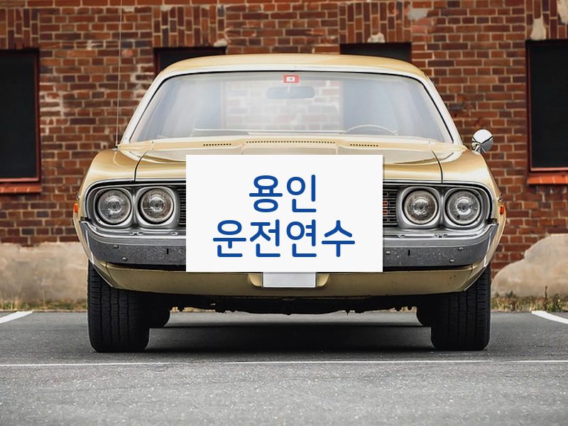 용인운전연수 후기