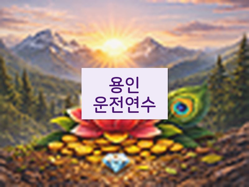 용인운전연수 후기