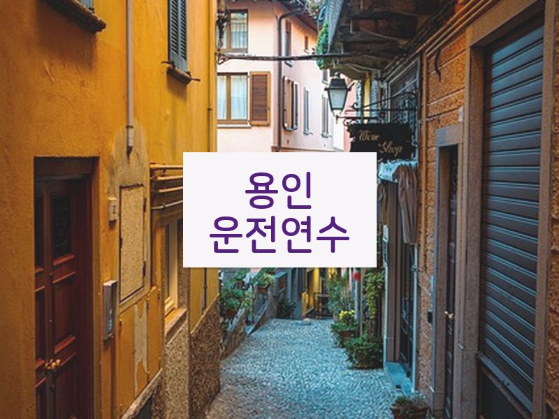 용인운전연수 후기