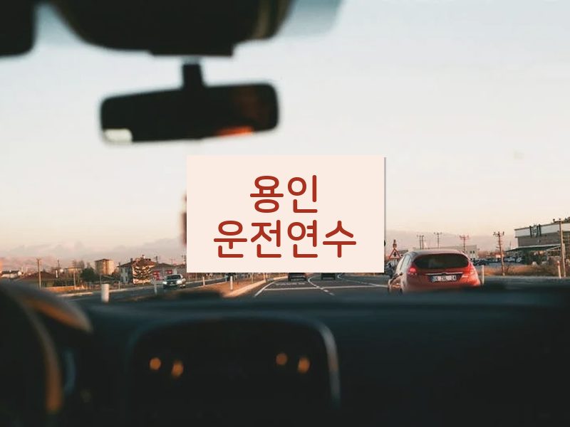 용인운전연수 후기